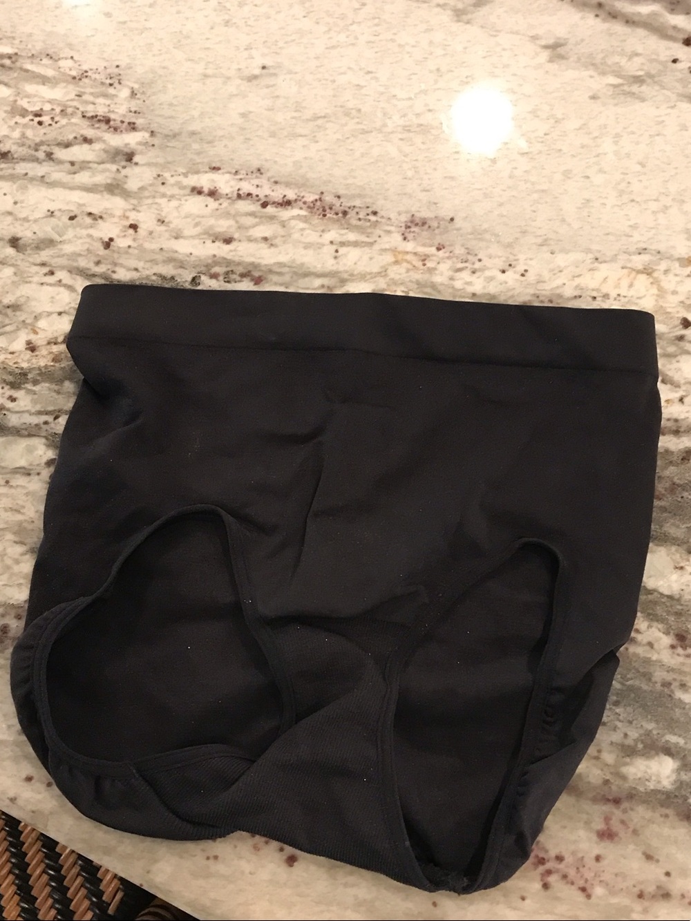 Women's Black High-Waist spandex Briefs M